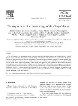 The dog as model for chemotherapy of the Chagas` disease