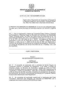 LEI N&ordm; 2.411_Transportes - Prefeitura de Ananindeua