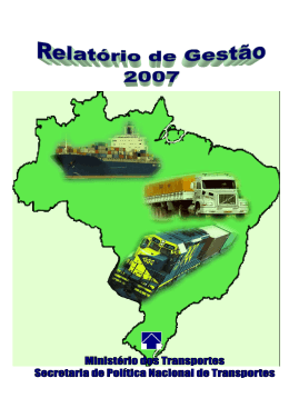 Relat&oacute;rio Gest&atilde;o - Minist&eacute;rio dos Transportes