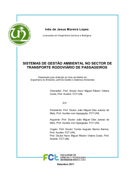 sistemas de gestão ambiental no sector de transporte