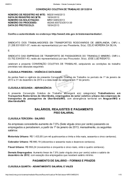 2013/2014 - Sindicato dos Trabalhadores em Transportes