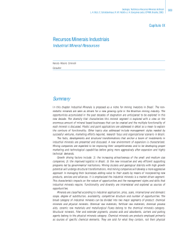 Recursos Minerais Industriais