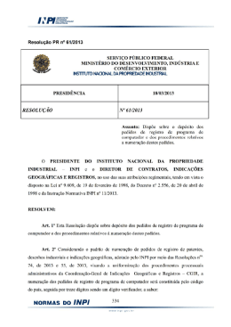 Resolu&ccedil;&atilde;o PR n&ordm; 61/2013