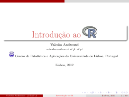Introdu&ccedil;&atilde;o ao R - curso-R