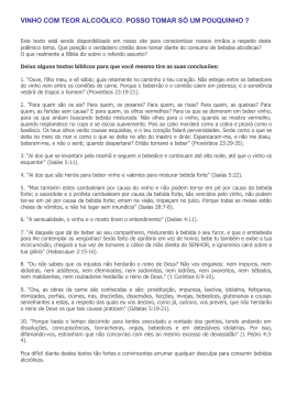 Vinho &eacute; uma bebida alcoolica