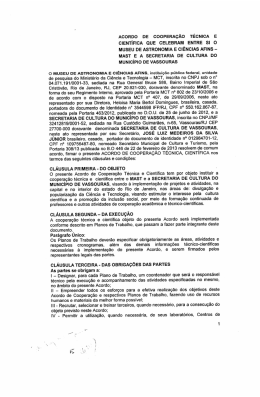 AcoRDo DE cooPERA&Ccedil;&Atilde;o T&Eacute;chcA E