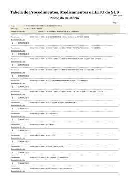 Procedimentos X Leitos