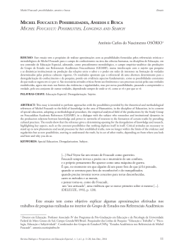 Ant&ocirc;nio Carlos do Nascimento OS&Oacute;RIO1 Este ensaio tem como