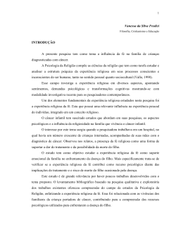 Vanessa da Silva Fredici INTRODU&Ccedil;&Atilde;O A presente pesquisa tem