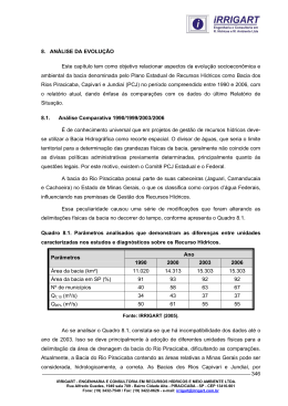 346 8. AN&Aacute;LISE DA EVOLU&Ccedil;&Atilde;O Este cap&iacute;tulo tem como objetivo