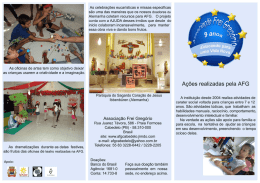 As oficinas de artes tem como objetivo deixar