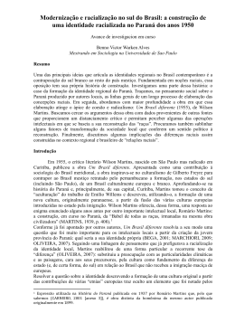 Moderniza&ccedil;&atilde;o e racializa&ccedil;&atilde;o no sul do Brasil: a constru&ccedil;&atilde;o de uma