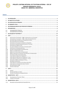 Anexo VIII - Memorial descritivo