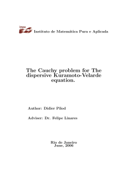 The Cauchy problem for The dispersive Kuramoto