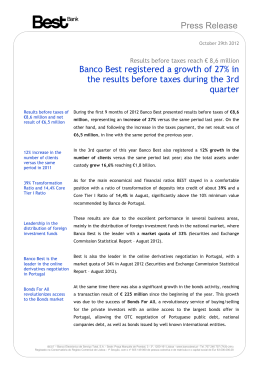 PR - Banco Best - Results 3rd Quarter 2012_29102012