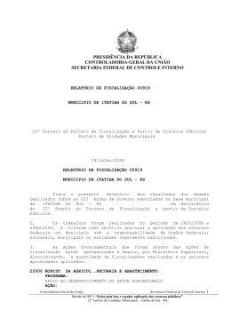 presid&ecirc;ncia da rep&uacute;blica controladoria