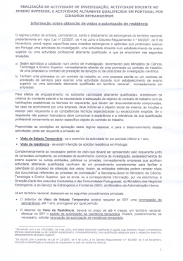 realização de actividade de investigação, actividade docente no