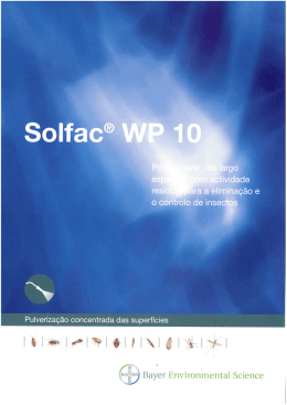 Folheto - Bayer Pestcontrol Expert