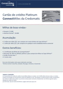 tarjeta platinum - ConnectMiles