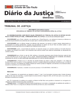 Provimento Conjunto n&ordm; 03/2015