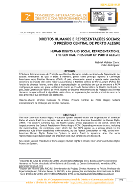 direitos humanos e representa&ccedil;&otilde;es sociais: o pres&iacute;dio