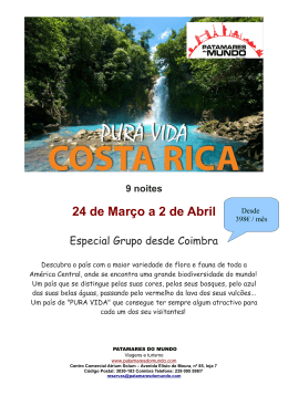 9 noites 24 de Mar&ccedil;o a 2 de Abril