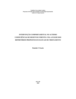 An&aacute;lise dos Principais Manuais ABA