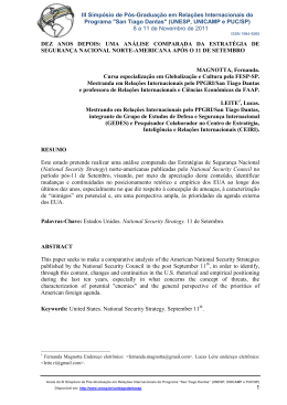 DEZ ANOS DEPOIS: UMA AN&Aacute;LISE