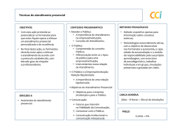 Programa_Técnicas de Atendimento Presencial