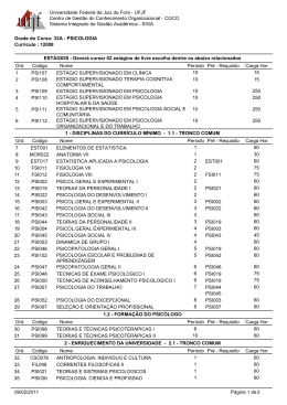 grade antiga. - Universidade Federal de Juiz de Fora