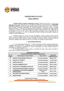 Abertura Edital I - Iper&oacute;/SP