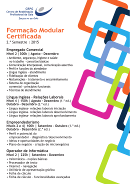 Forma&ccedil;&atilde;o Modular Certificada