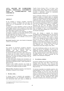 &iacute;ndice em PDF - CHAIA - Universidade de &Eacute;vora
