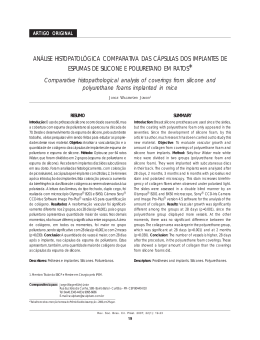 análise histopatológica comparativa das cápsulas dos