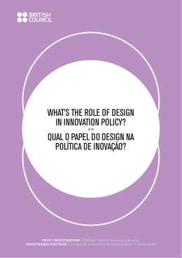 what`s the role of design in innovation policy?