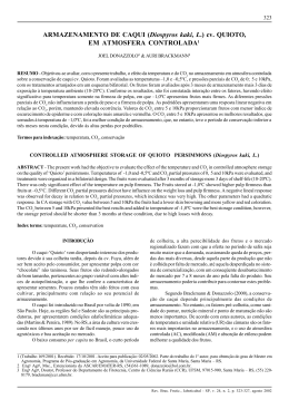 ARMAZENAMENTO DE CAQUI (Diospyros kaki, L.) cv