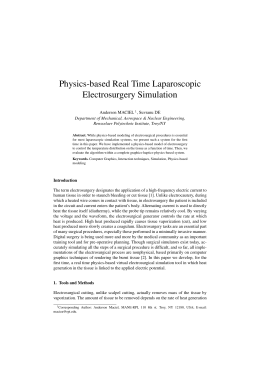 Physics-based Real Time Laparoscopic Electrosurgery