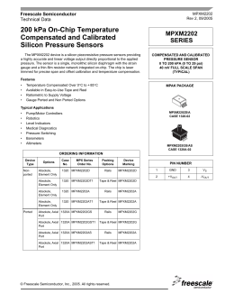 Freescale Semiconductor MPXM2202D Datasheet