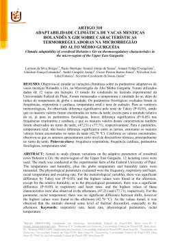 artigo 310 adaptabilidade clim&aacute;tica de vacas mesti&ccedil;as