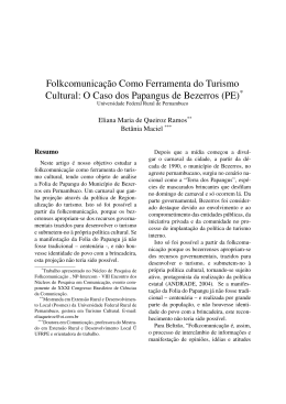 Folkcomunica&ccedil;&atilde;o Como Ferramenta do Turismo Cultural: O Caso