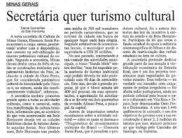 Secretaria quer turismo cultural