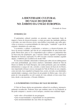 a identidade cultural do vale do douro no âmbito da união europeia