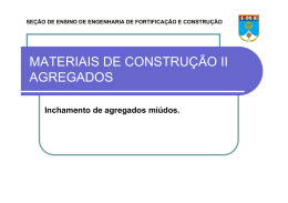 MATERIAIS DE CONSTRUÇÃO II AGREGADOS