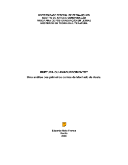 RUPTURA OU AMADURECIMENTO?