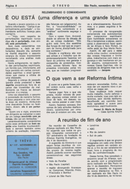 &Eacute; OU EST&Aacute; (uma diferen&ccedil;a e uma. grande li&ccedil;&atilde;o)