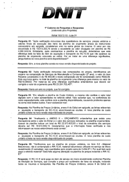 1&deg; Caderno de Perguntas e Respostas