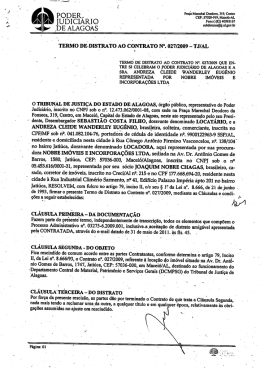 Contrato - Tribunal de Justiça do Estado de Alagoas