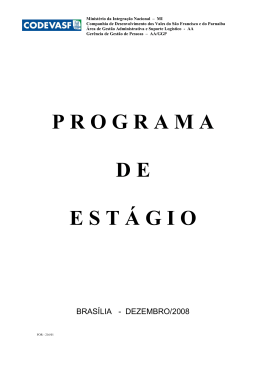 PROGRAMA DE ESTAGIO