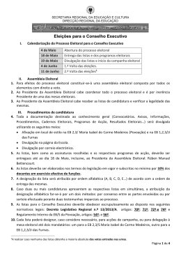 Procedimentos eleitorais