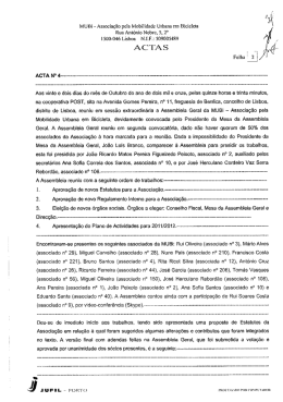 acta da Assembleia Geral